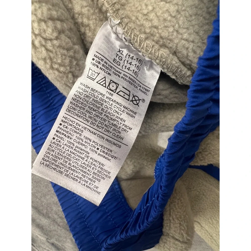 Old Navy‎ Fleece Joggers Boys XL 14-16 Cream Blue Excellent Sherpa Pants